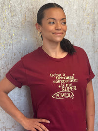 Brazilian Enterpreneur Tee Burgundy