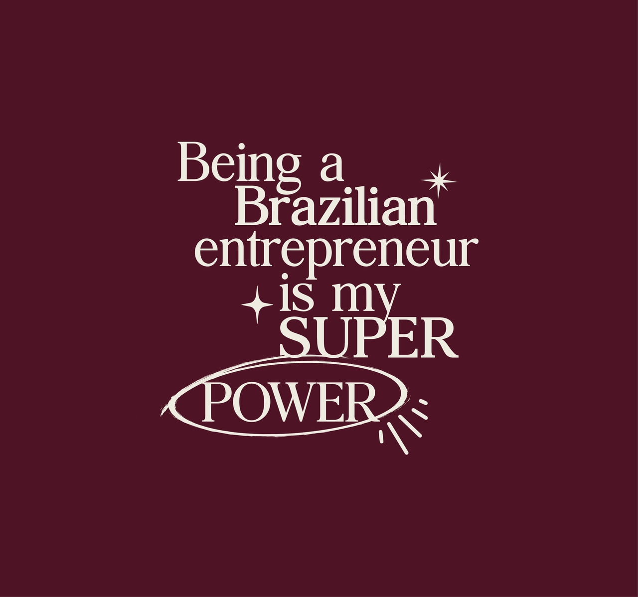 Brazilian Enterpreneur Tee Burgundy